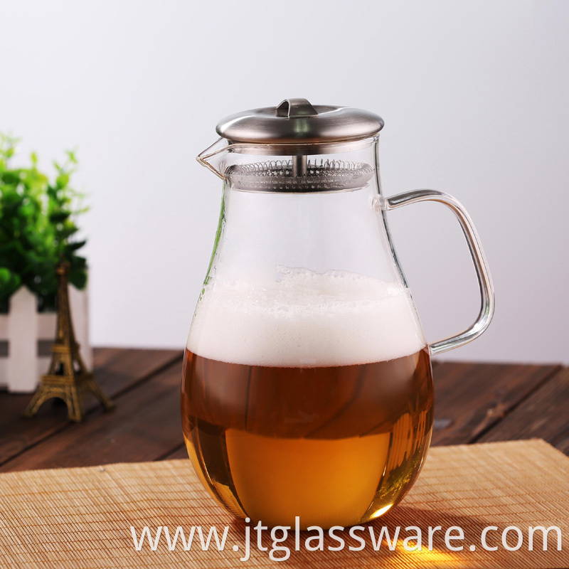 Glass Pitcher Juice & Iced Tea